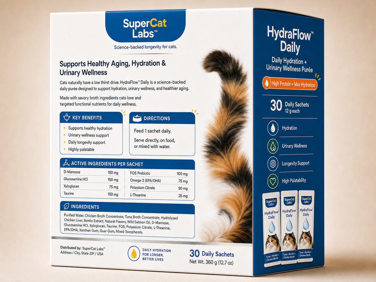 SuperCat Hydration Flow Daily back box