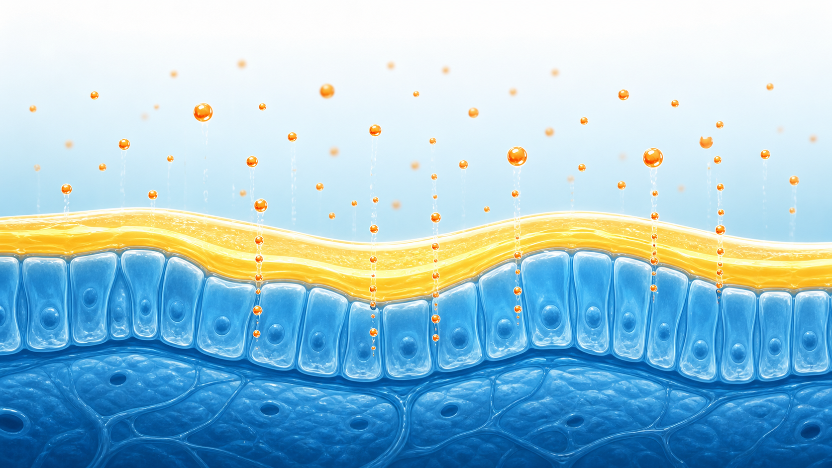 Abstract bladder lining support illustration