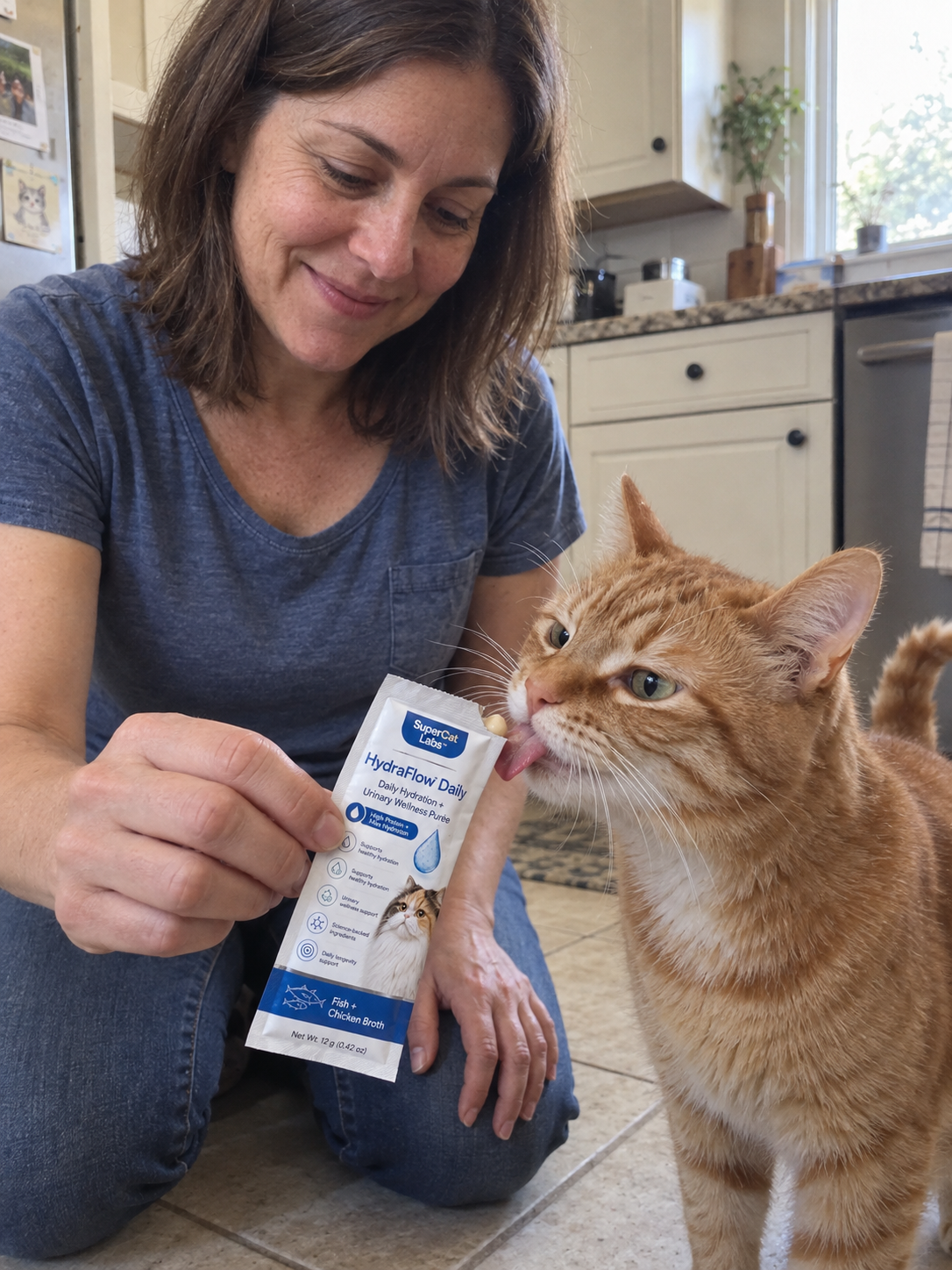 HydraFlow Daily with a cat